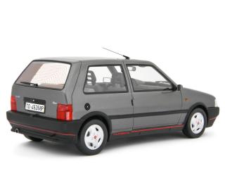 Fiat Uno Turbo i.e. 1.4 1990 GRIGIO QUARZO Laudoracing 1:18 Resinemodell (Türen, Motorhaube... nicht zu öffnen!)